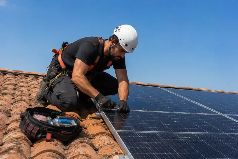 Maintenance et monitoring de panneaux solaires à Villefranche-de-Lonchat